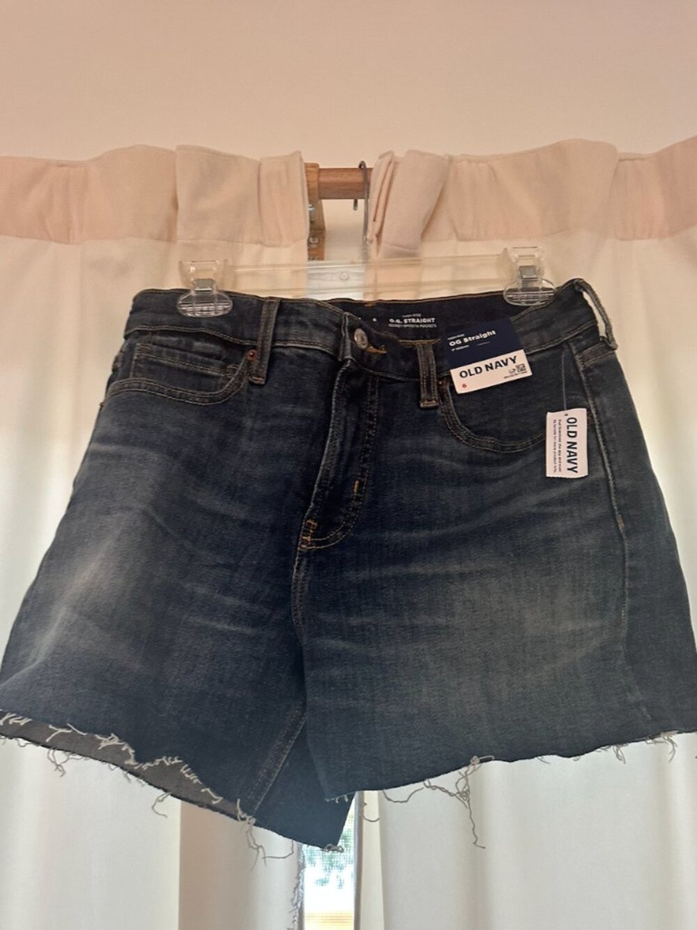 High RIse OG Straight Shorts